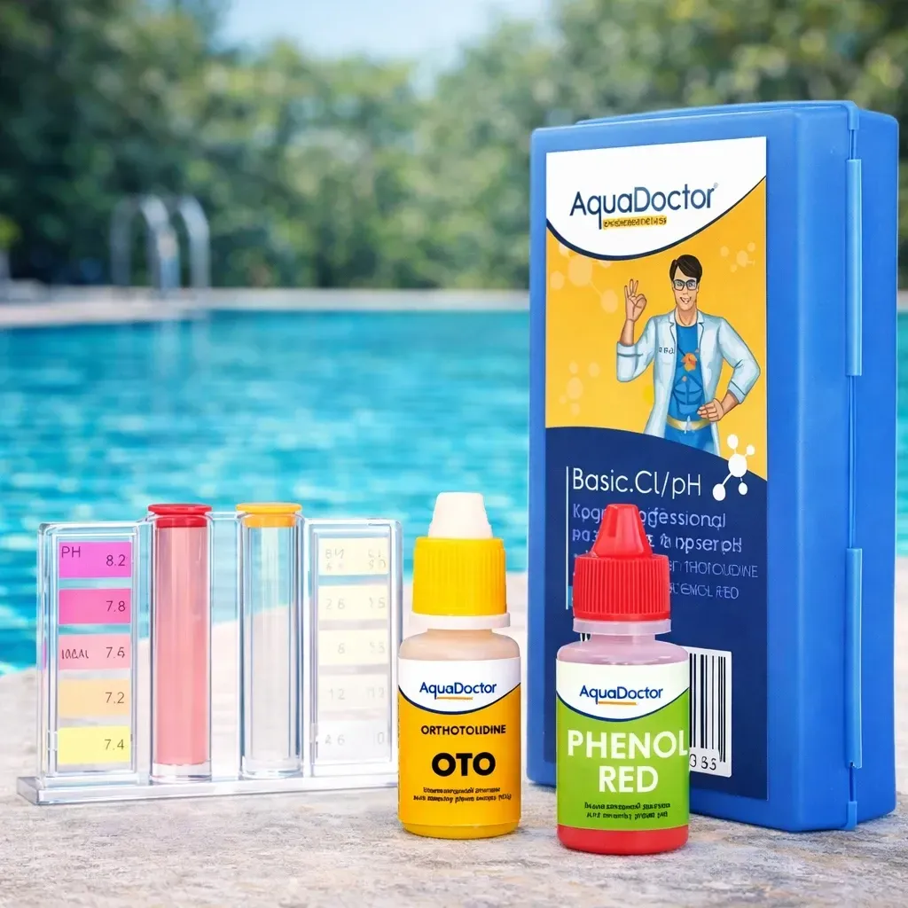 Тестер двухкомпонентный AquaDoctor Basic для измерения pH и хлора для бассейна (1200)