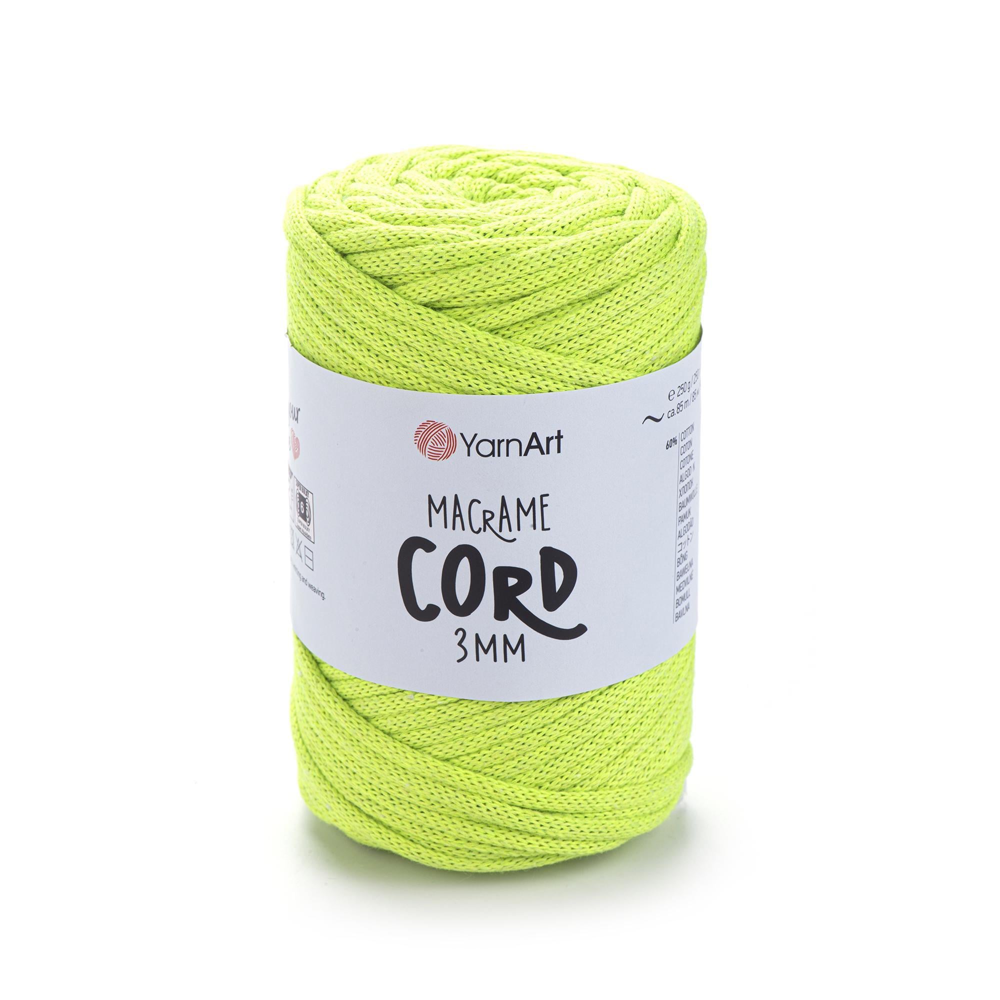 Шнур плетений Macrame Cord 3 мм Яскраво-фісташковий №801 (2297823133)