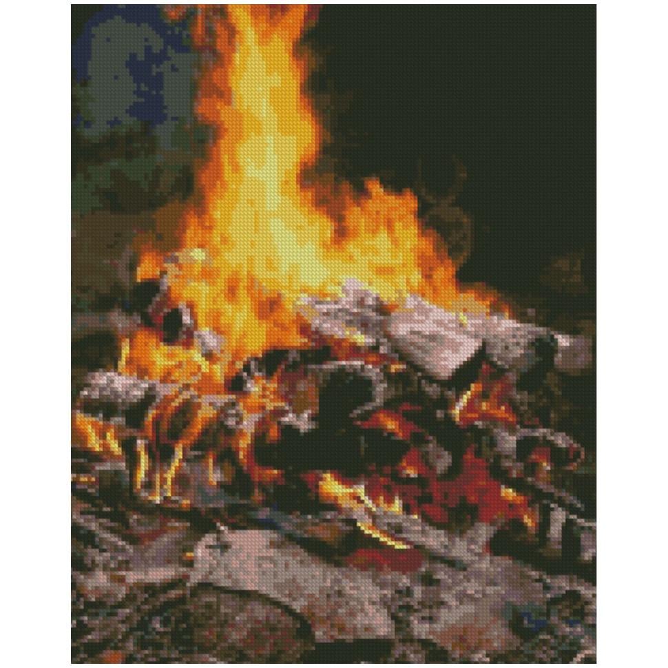 Алмазная мозаика Strateg FA0023 Пламя 40х50 см