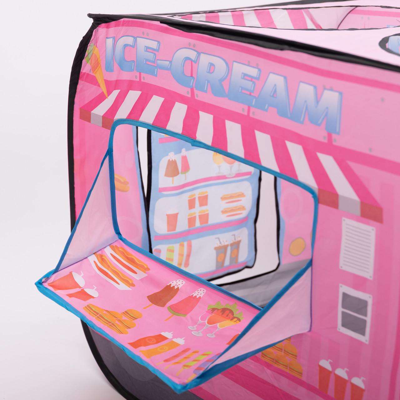 Палатка детская игровая Фургон с мороженым для девочки 110x70x66 см Розовый (7224) - фото 15 Палатка детская игровая Фургон с мороженым для девочки 110x70x66 см Розовый (7224) - фото 15