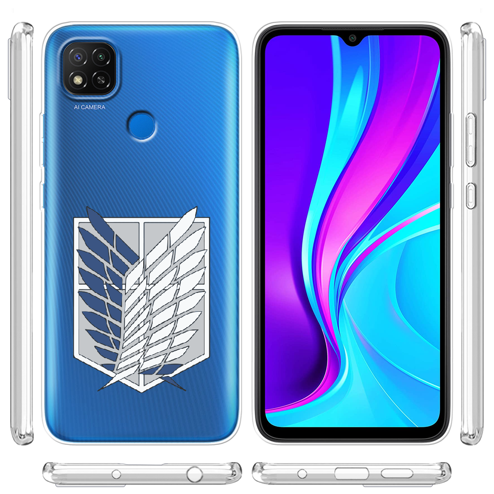 Чохол Boxface Xiaomi Redmi 9C Атака Титанів Крила Свободи Прозорий силікон (40879-bk88-40879) - фото 3