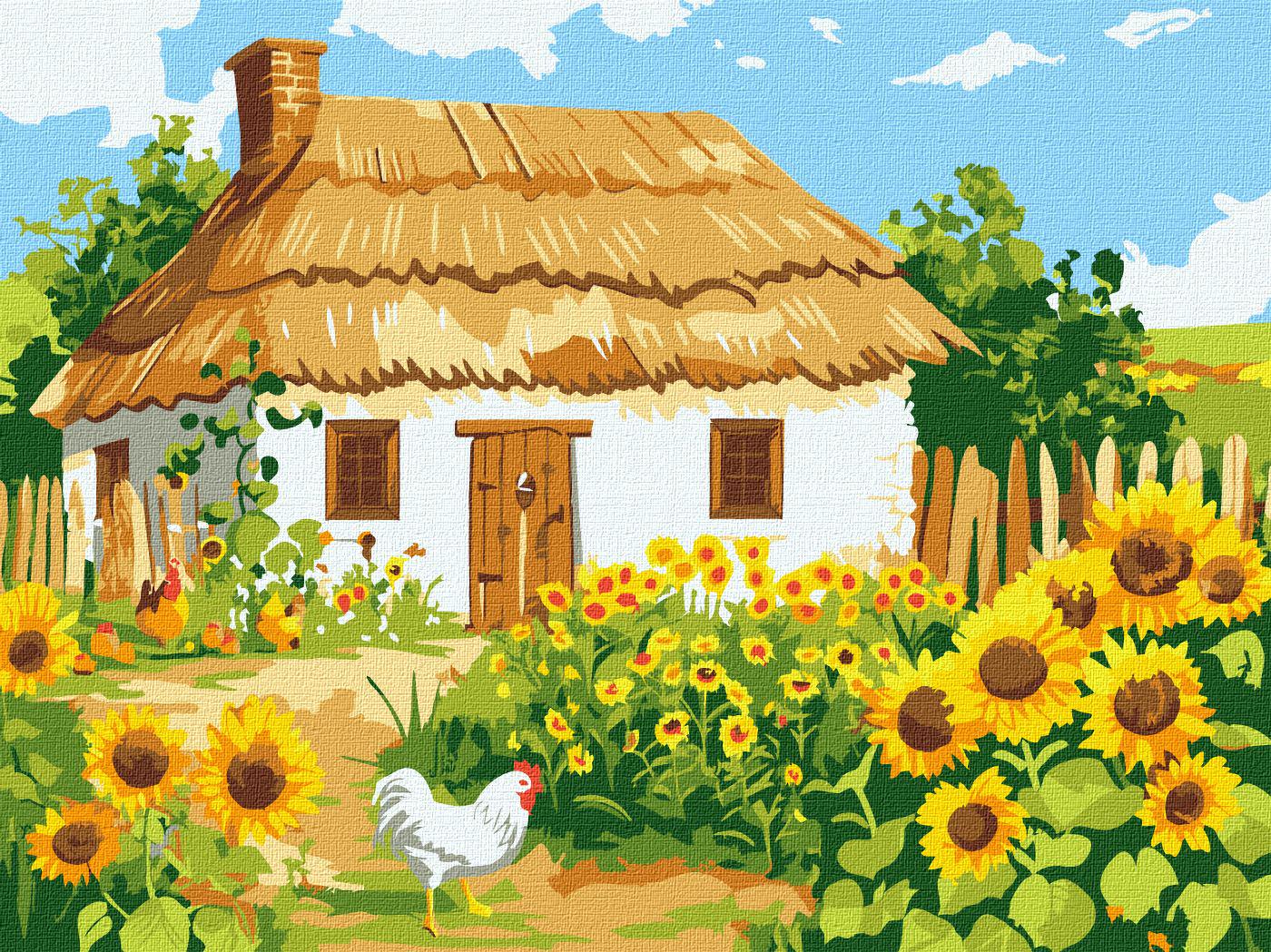 Картина по номерам Идейка Родной домик 30x40 см (Id-KHO6350)