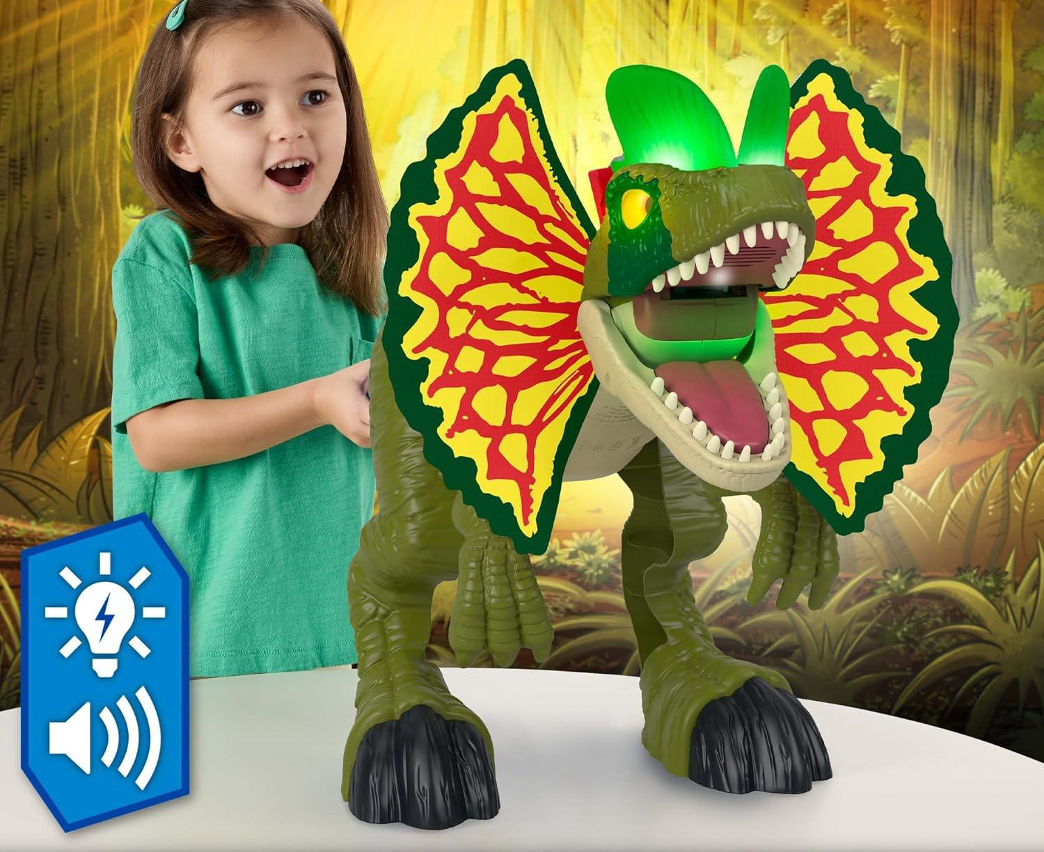 Дитяча ігрова фігурка Imaginext Jurassic World Dilophosaurus Fierce Launchin (669632126) - фото 10 Дитяча ігрова фігурка Imaginext Jurassic World Dilophosaurus Fierce Launchin (669632126) - фото 10