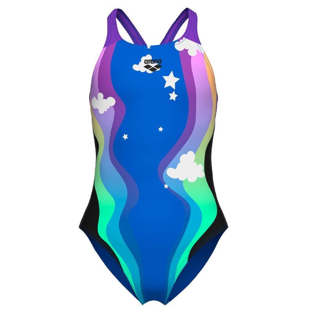 Купальник для девочек Arena IN THE CLOUDS SWIMSUIT V BACK Дет 164 см Разноцветный (008149-890 164)