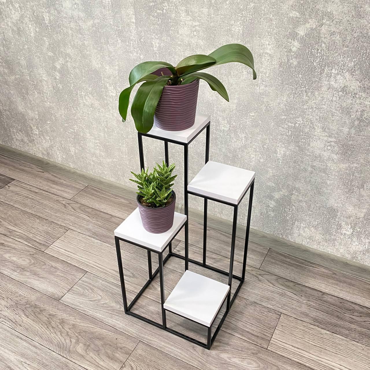 Подставка для цветов и декора Krei Флоренция Мини 680х340х340 мм Белый/Черный (ПК5001.1) - фото 3 Подставка для цветов и декора Krei Флоренция Мини 680х340х340 мм Белый/Черный (ПК5001.1) - фото 3