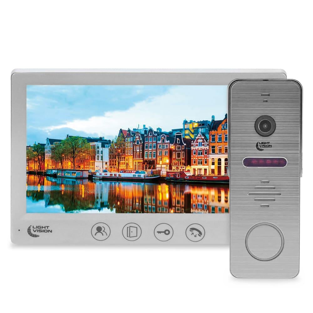 Комплект відеодомофона Light Vision AMSTERDAM FHD 7" White та відеопанель RIO FHD Grey (82-00206-82-00216) - фото 12