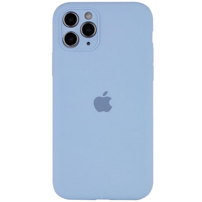 Противоударный чехол Silicone Case Full Camera Protective AA для Apple iPhone 12 Pro 6.1" Голубой/Lilac Blue