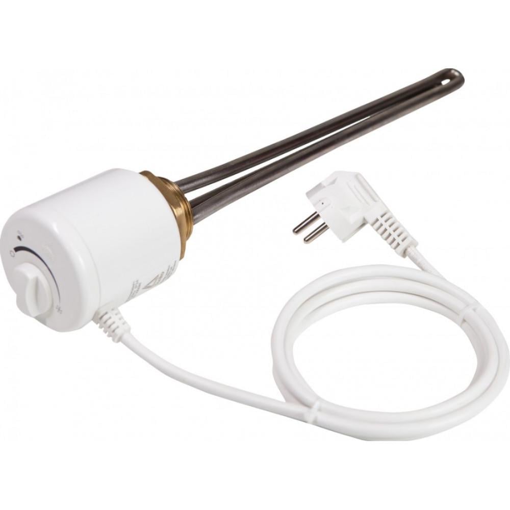 Тен прямой Tenko RS-R 0,5 кВт резьба 1"1/4 с термостатом нержавеющая сталь (96288)