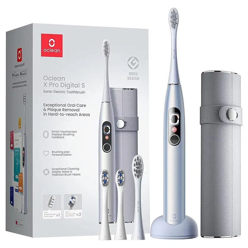 Электрическая зубная щетка Oclean X Pro Digital Set Electric Toothbrush Glamour Silver