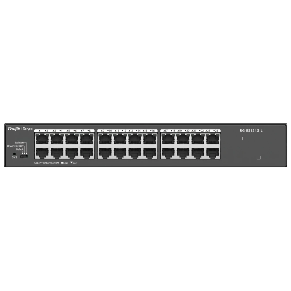 Комутатор 24 порти некерований Ruijie Reyee RG-ES124G-L (2881243415)