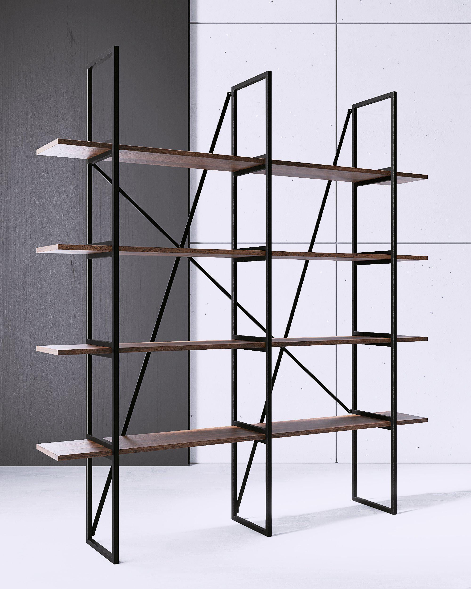 Cтеллаж EcoLoft IN-2409 в стиле лофт (25272577)