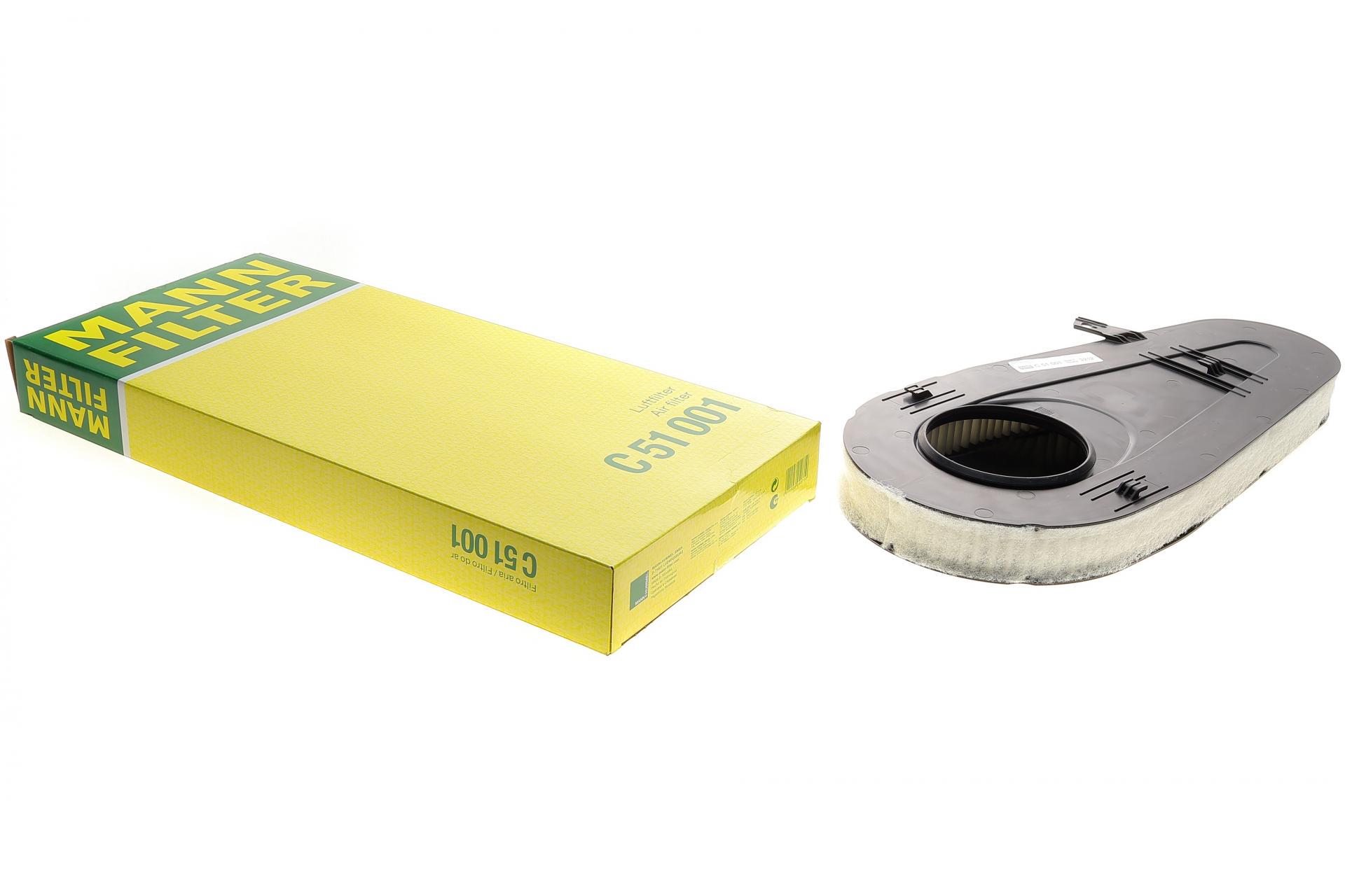 Фильтр воздушный Mann-Filter для BMW 5 F10/F11/5 GT F07 2,0d N47/3,0d N57 10-17/7 F01/F02 3,0d N57 08-15 (C 51 001)