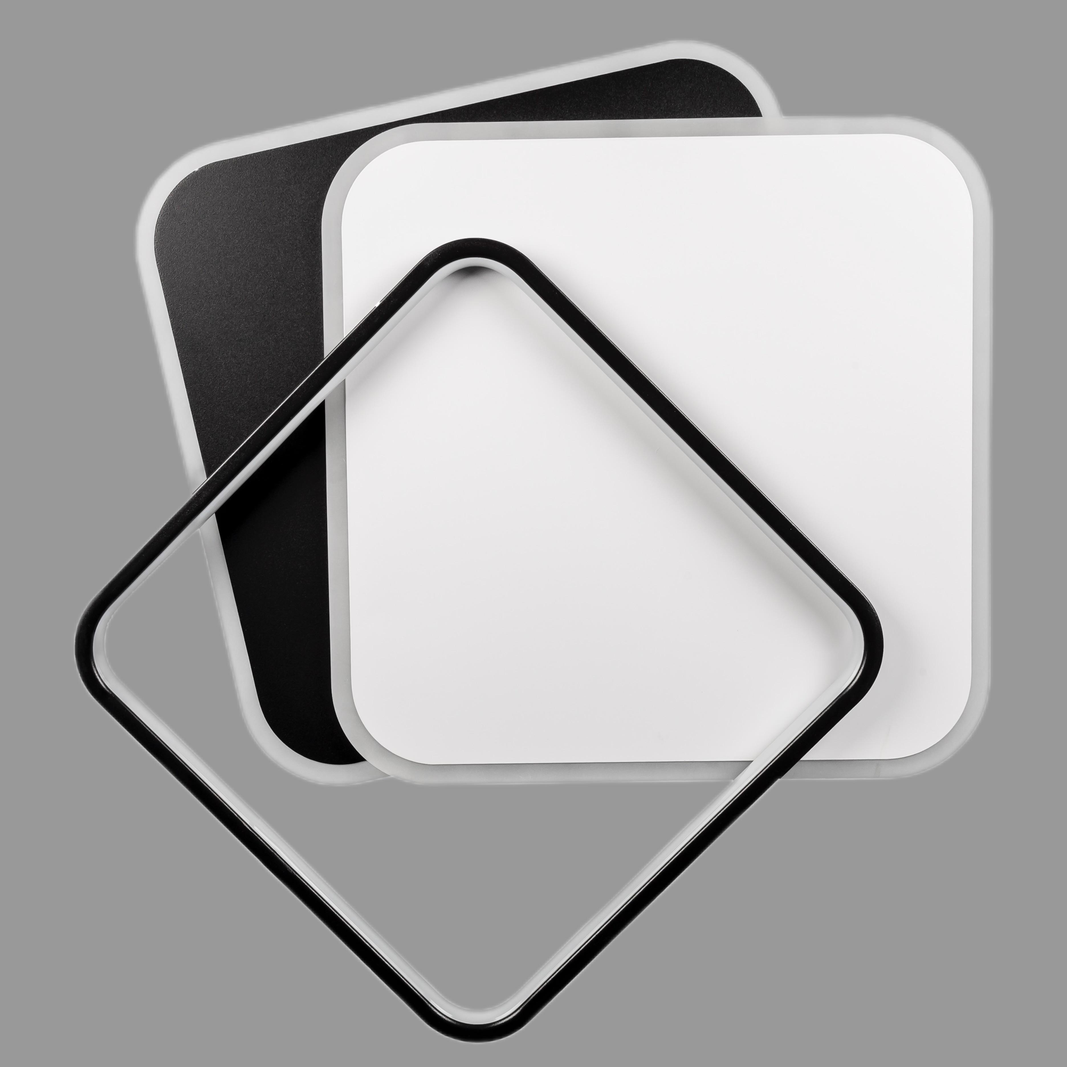 Люстра потолочная с пультом и приложением светодиодная 70W (87-1001 WH+BK)