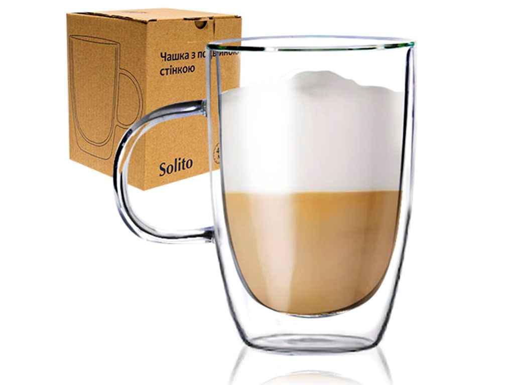 Чашка з подвійною стінкою Соліто 400 мл (201-13 SNT)