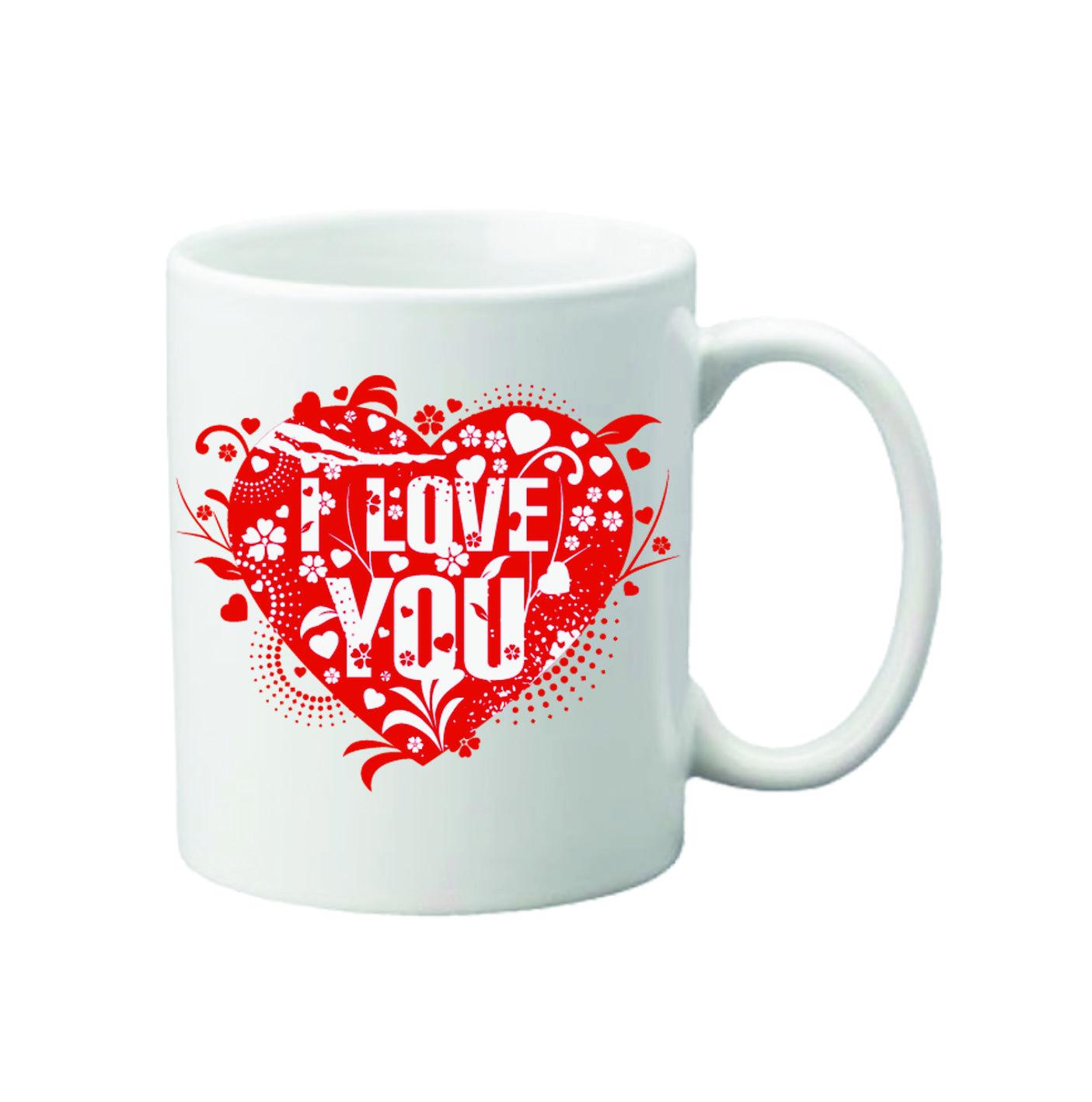 Чашка с принтом День Валентина 330 мл (23637193)