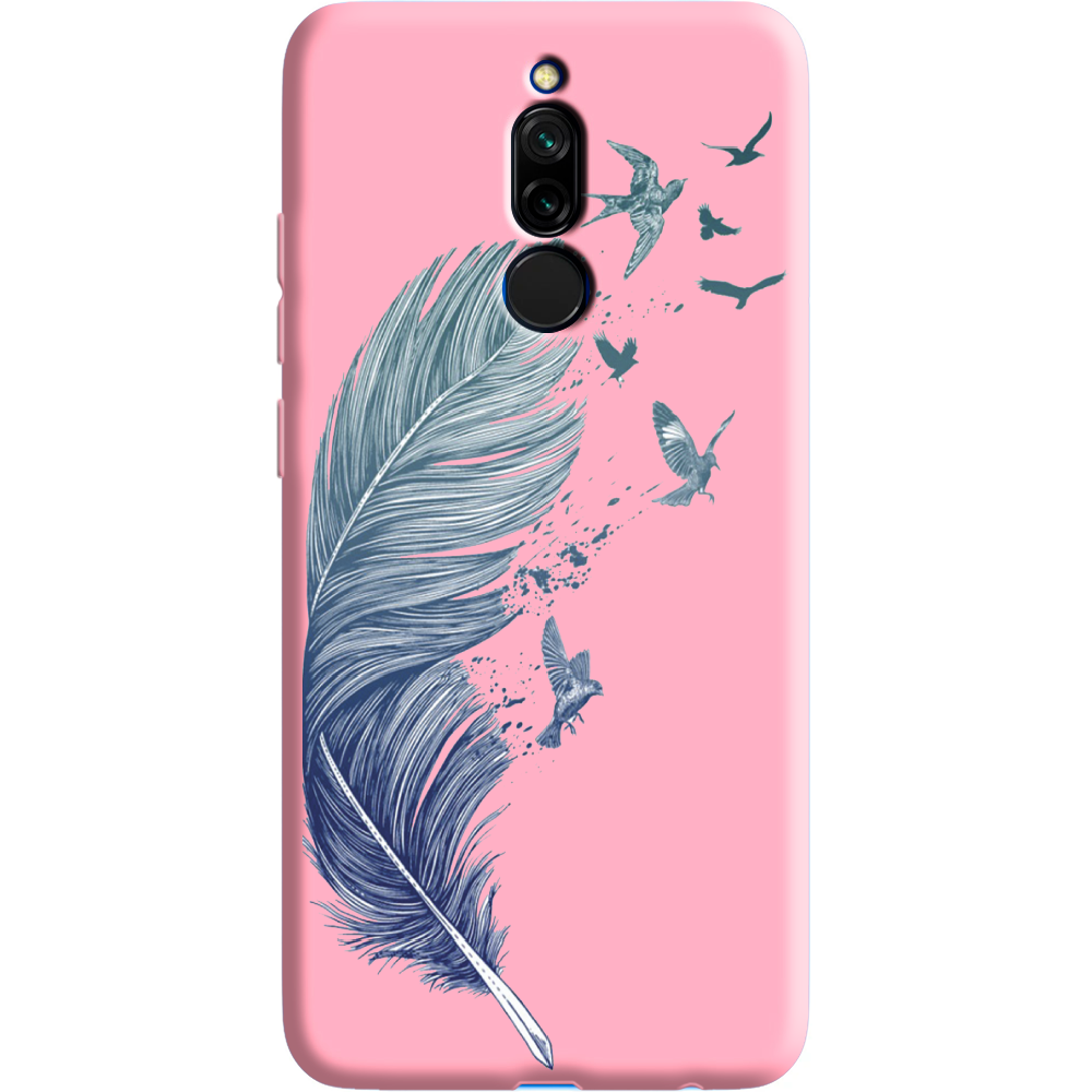 Чехол Boxface Xiaomi Redmi 8 Feather Розовый силикон (38411-cc38-38676)
