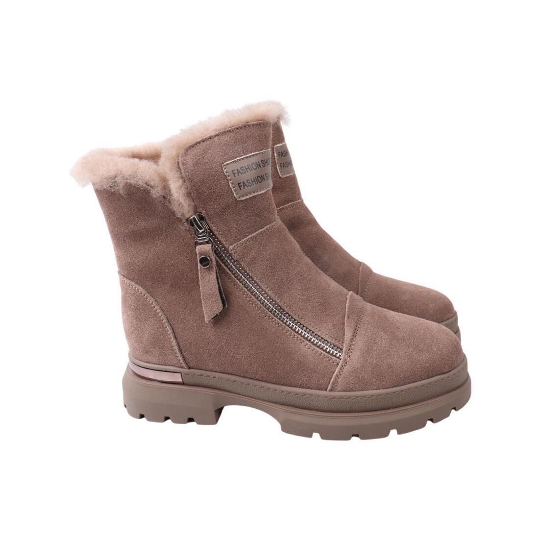 Ботинки женские FARINNI 207-22ZHC натуральная замша р. 37 Капучино (29183851)