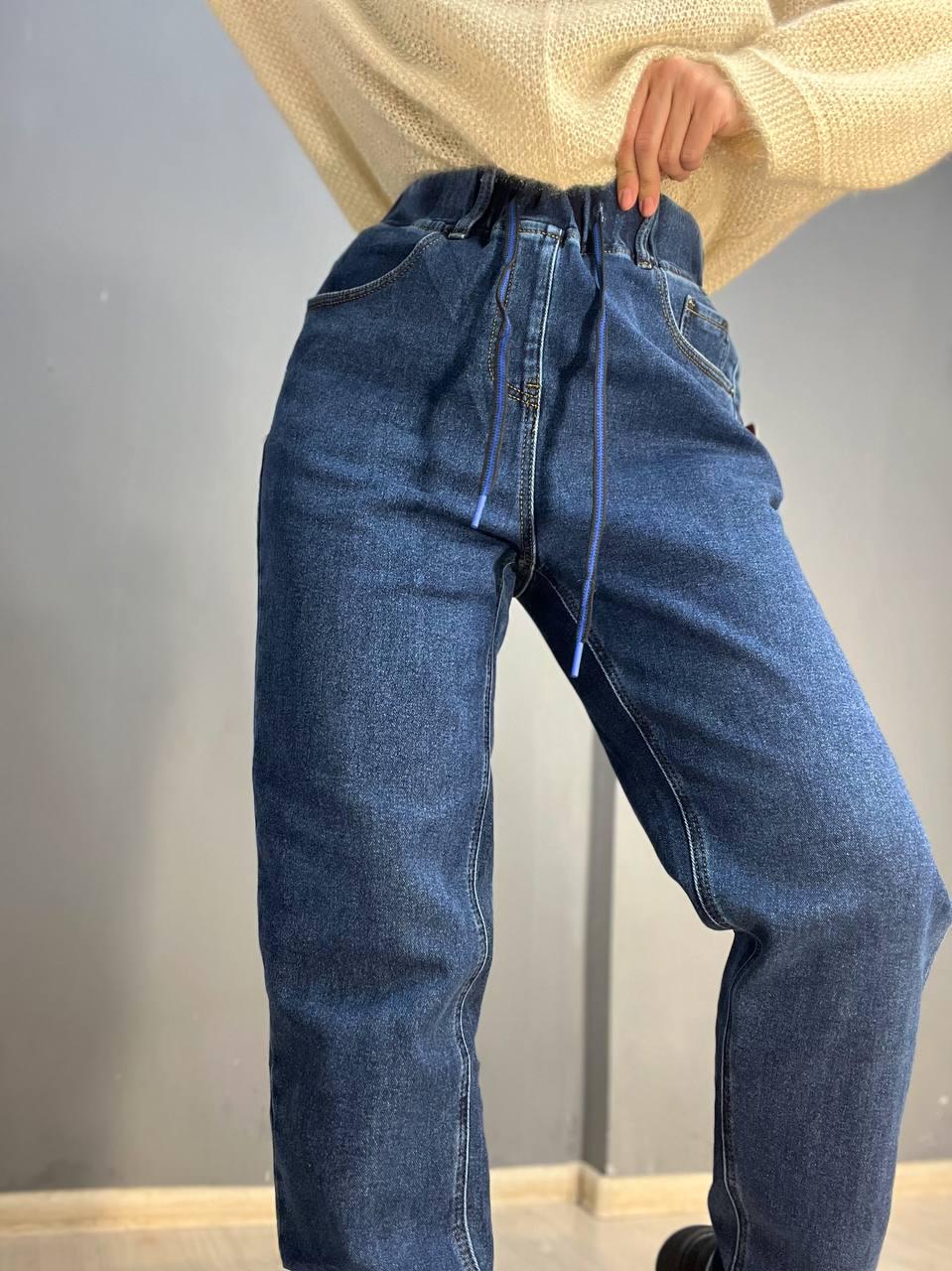 Джинси жіночі Vanver 8061 МОМ на резинці шнурок утеплені батал р. 32 Синій (3105) - фото 9 Джинси жіночі Vanver 8061 МОМ на резинці шнурок утеплені батал р. 32 Синій (3105) - фото 9