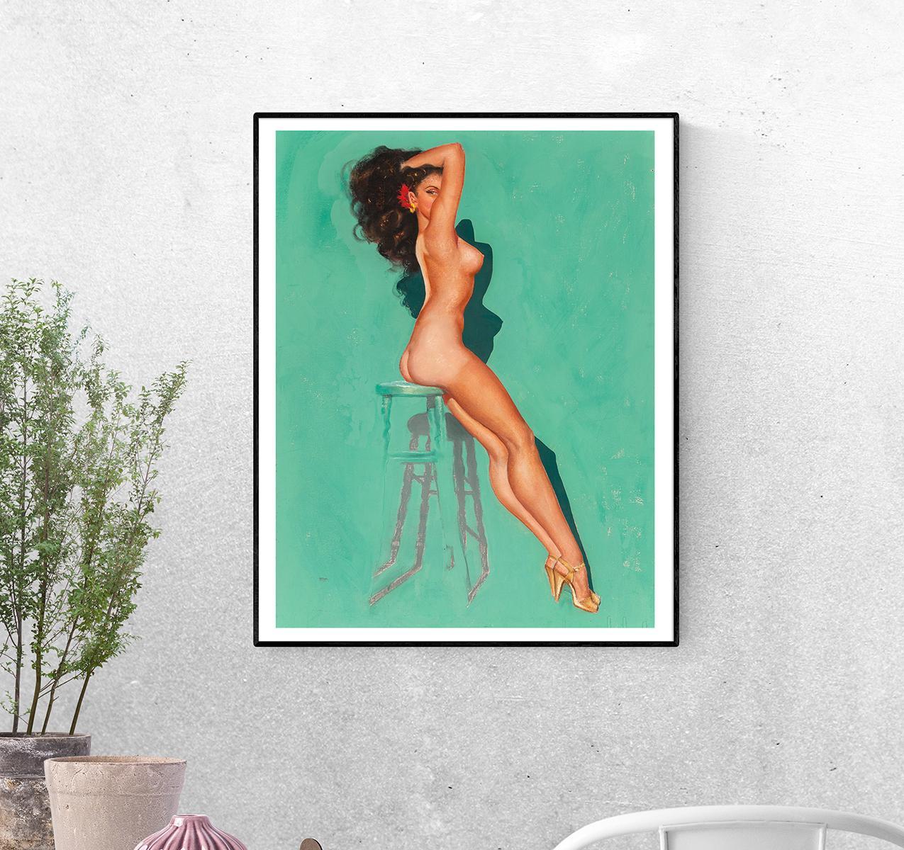 Постер Тени и красивые линии. Эрл Макферсон формат А-2 (pin_up0015001_Poster)