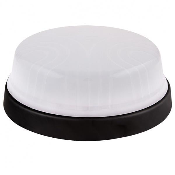 Настінно-стельовий світильник ERKA 1102-Black-B круглий E27 IP20 Чорний/Білий (27550339)