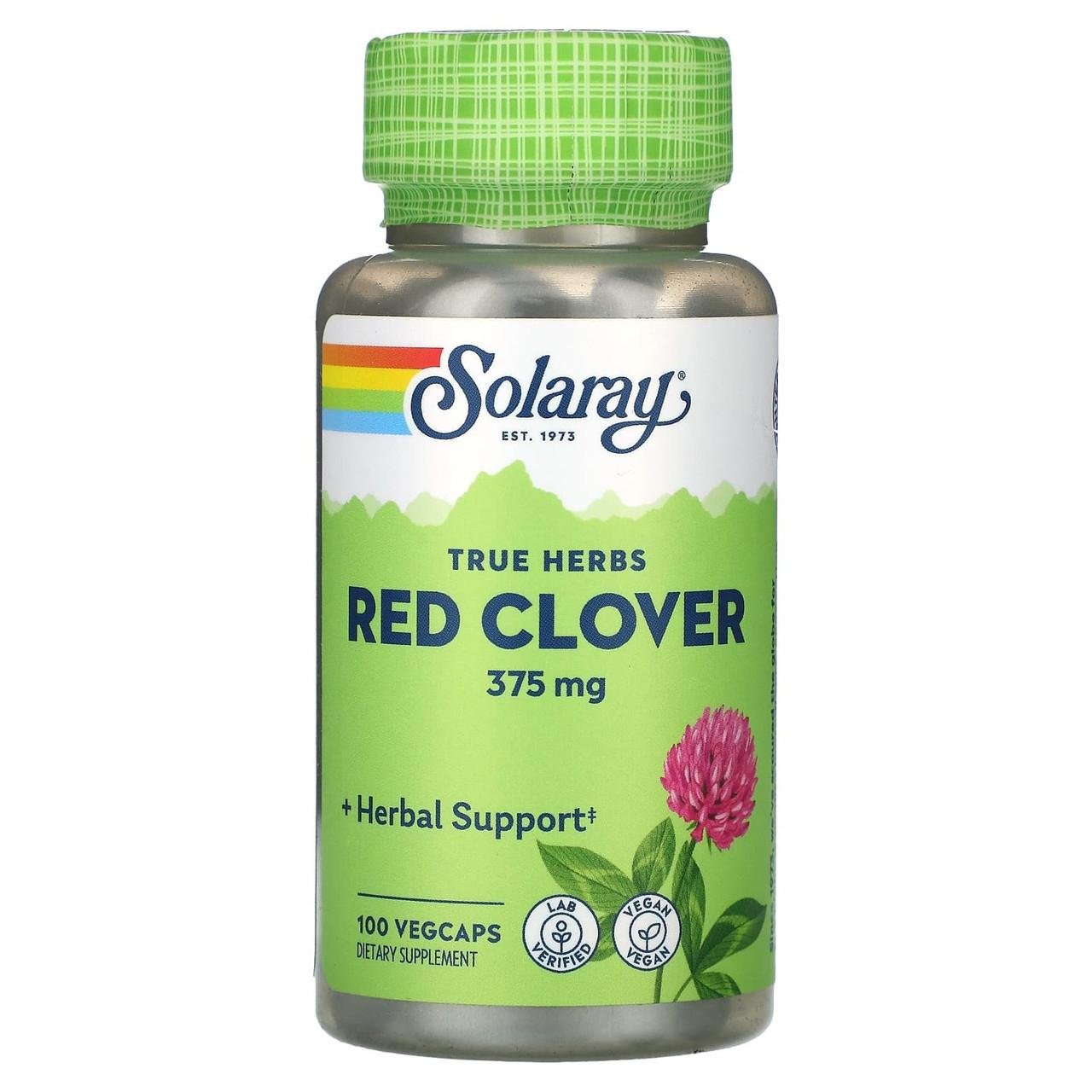 Клевер красный Solaray Red Clover 375 мг 100 вег. капс.