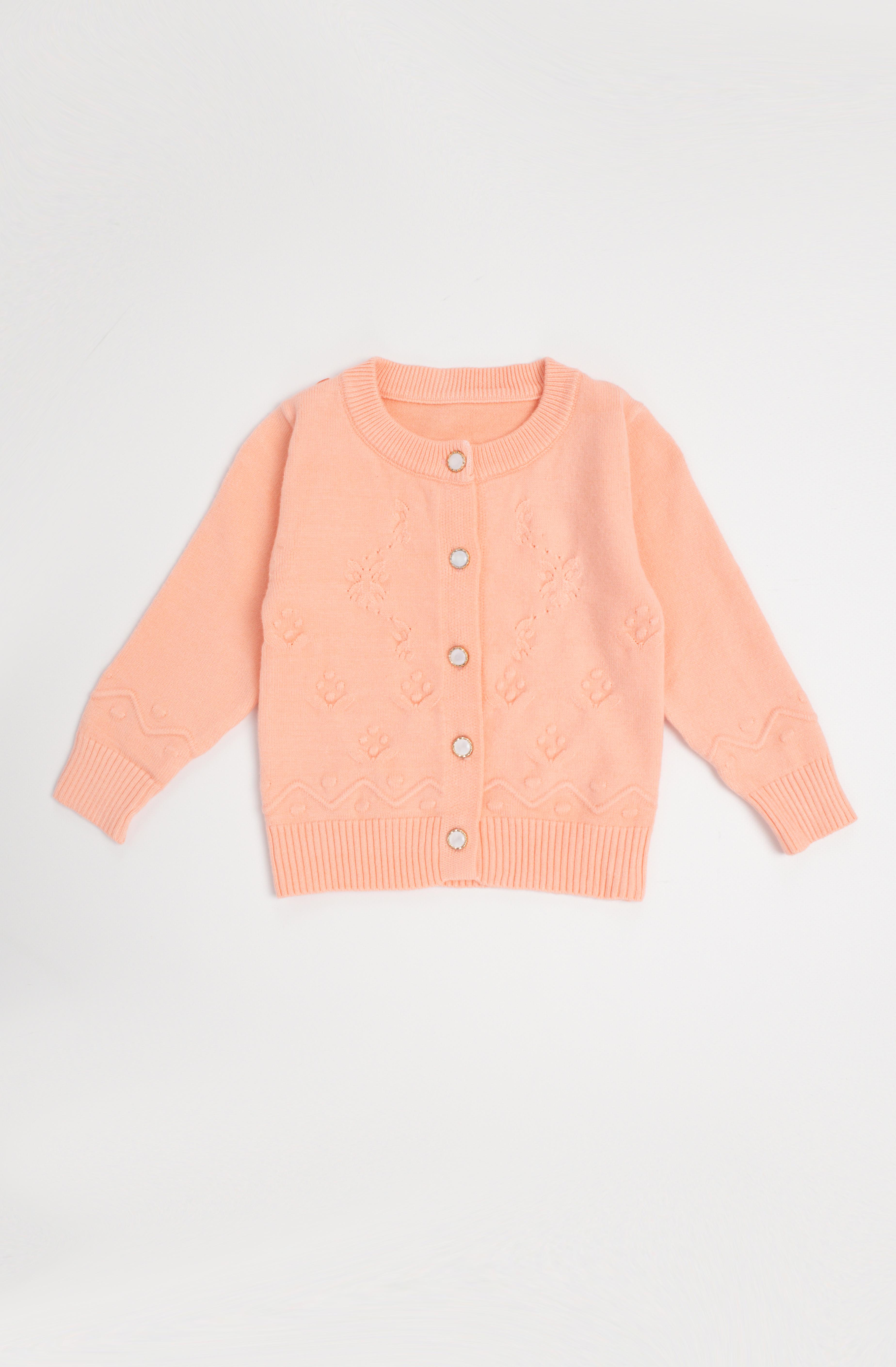 Кофта для девочки ЦБ-00221355 98 см Персиковый (28576033)