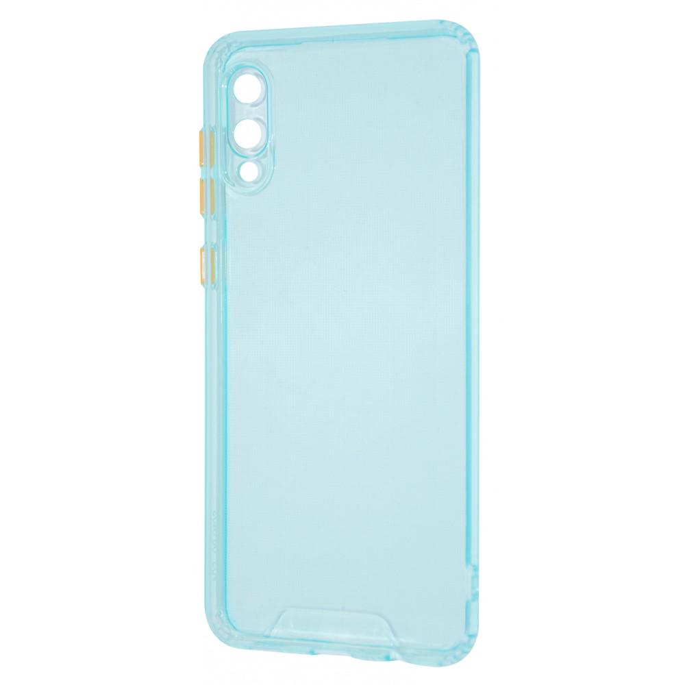 Чехол прозрачный Acid Color Case Samsung Galaxy A02 (A022F) sky blue