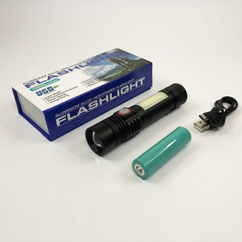 Фонарь ручной Bailong BL-502 T6+COB светодиодный (tf5007) - фото 8 Фонарь ручной Bailong BL-502 T6+COB светодиодный (tf5007) - фото 8