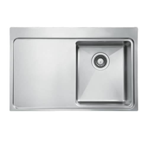 Мойка кухонная Ukinox MMP 780.510 GT 10K R полированная и корзина