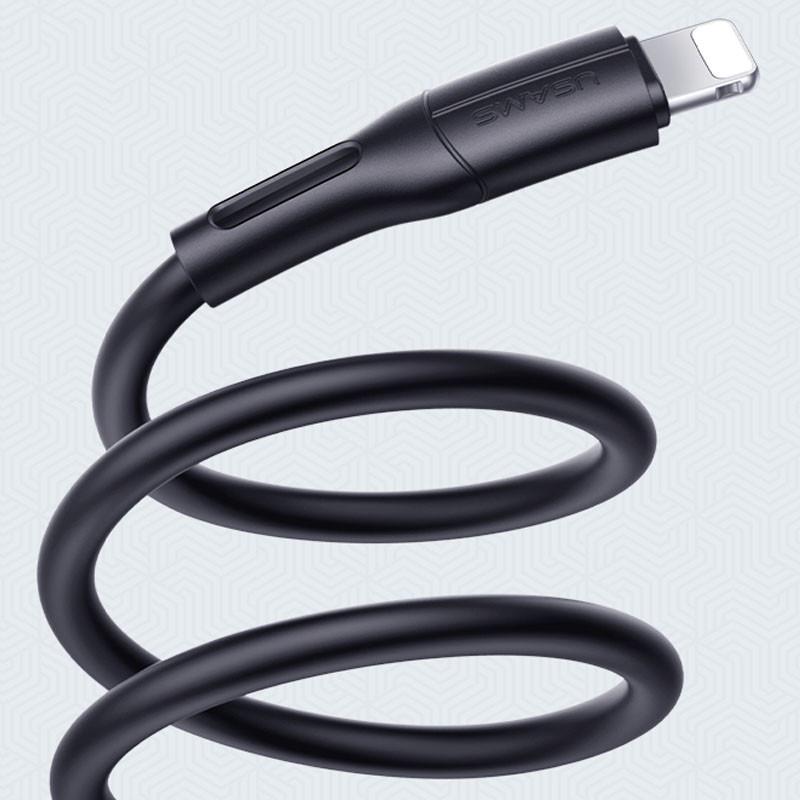 Кабель дата Usams US-SJ500 U68 USB to Lightning 1 м Черный (00000051933_2) - фото 4