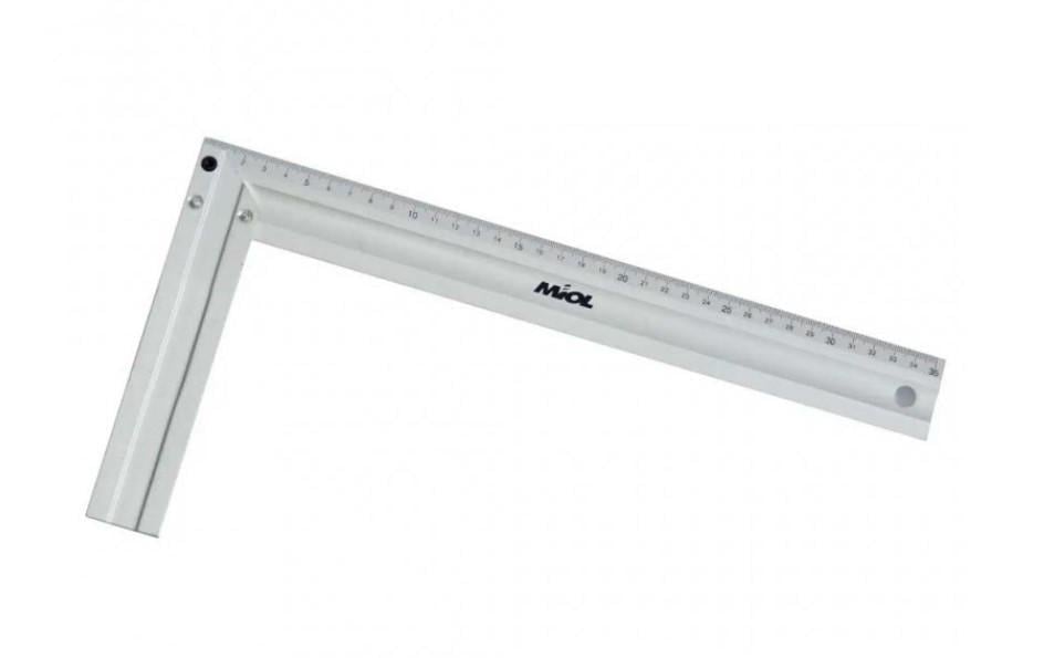 Угольник строительный Miol алюминиевый 400 мм (23567) Угольник строительный Miol алюминиевый 400 мм (23567)