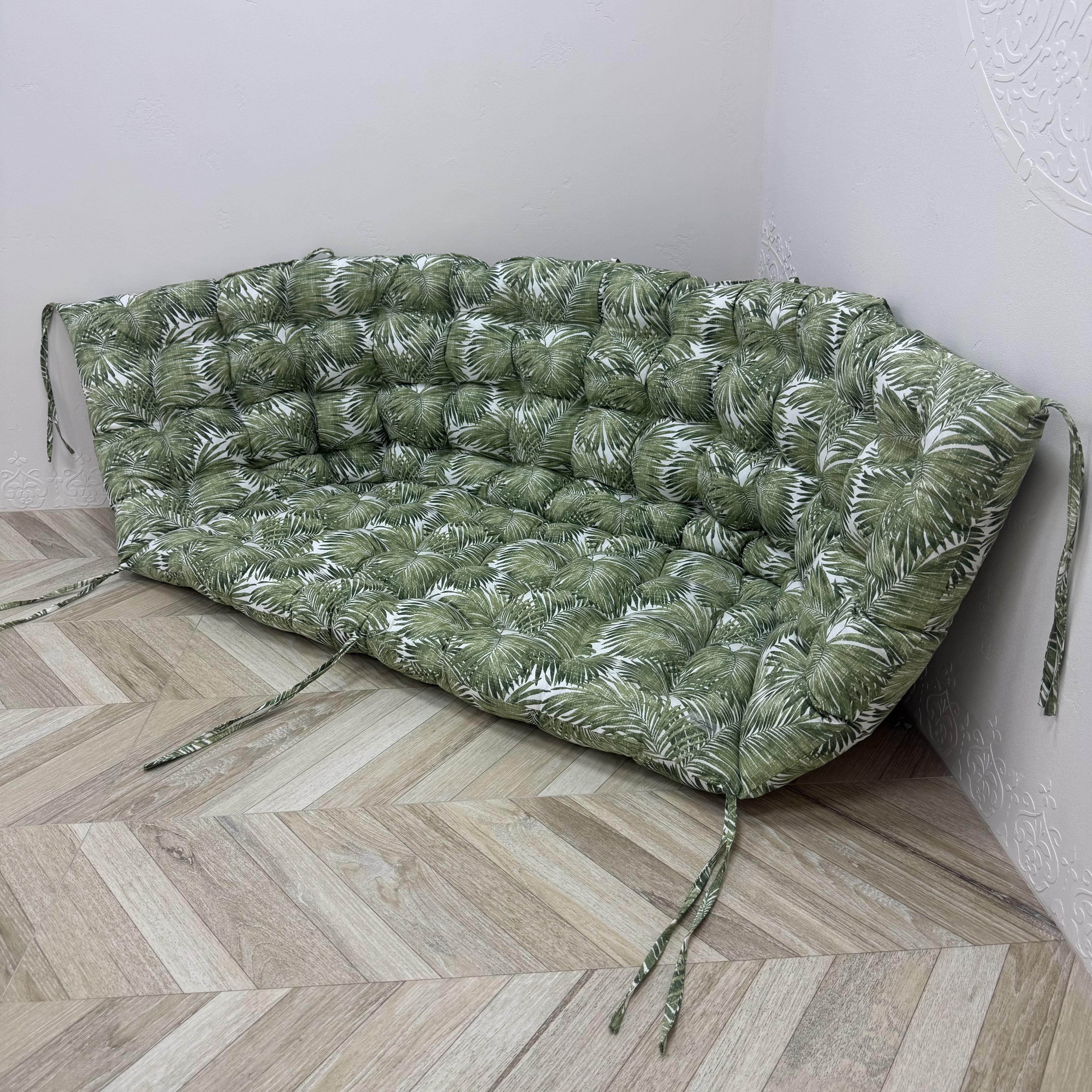 Подушка с бортами Сomfort Home Chamedorea на поддоны/качели/каркасы/садовую мебель панама 100х50х50х20 см