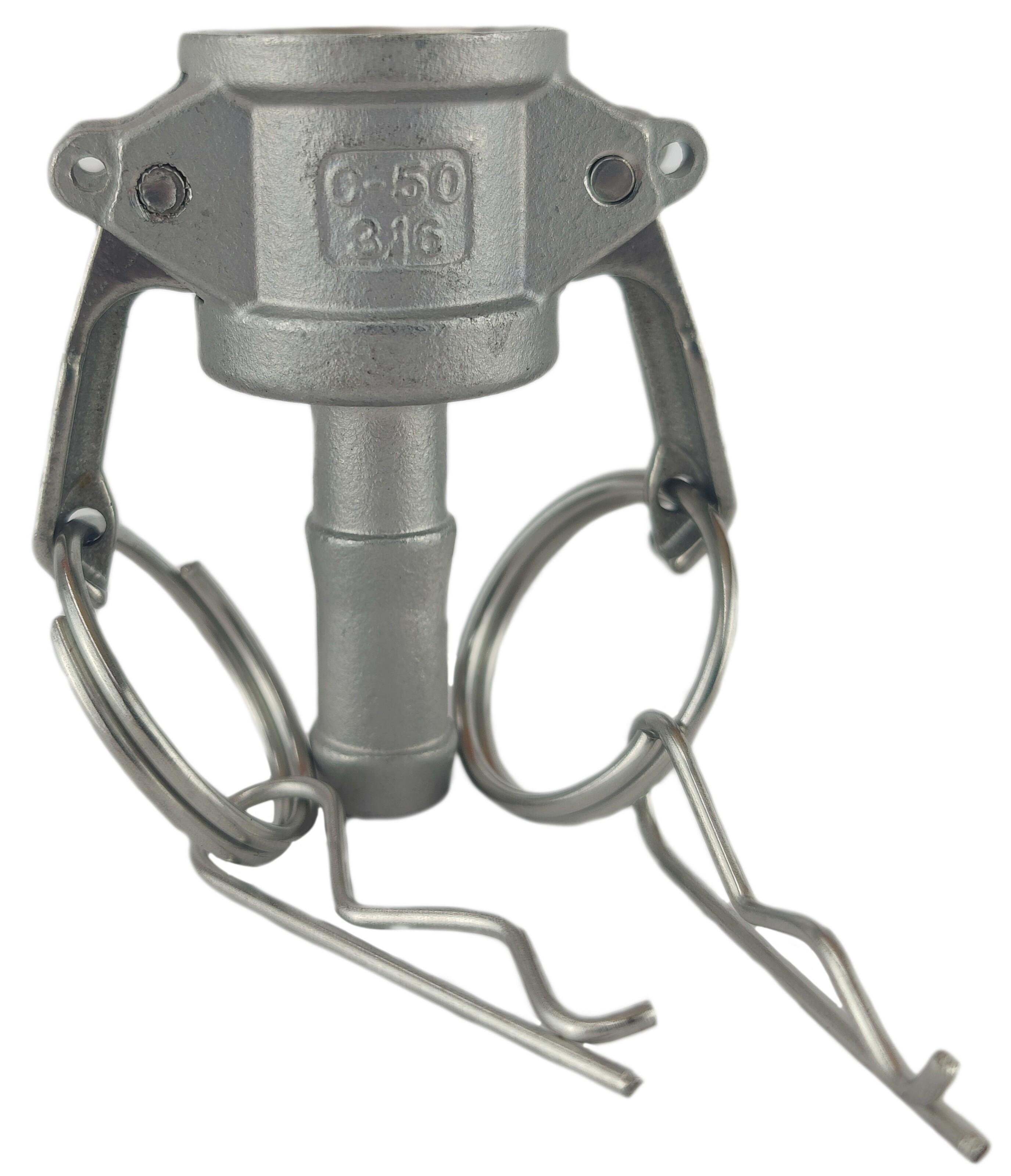 Муфта camlock под рукав 12,5 мм нержавеющая сталь C-050 1/2" (50222008)