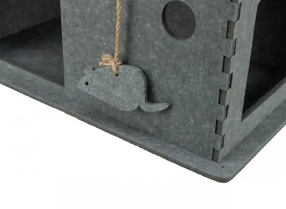 Домик для кота Trixie Lene из фетра 54х30х35 см Серый (36271) - фото 3 Домик для кота Trixie Lene из фетра 54х30х35 см Серый (36271) - фото 3