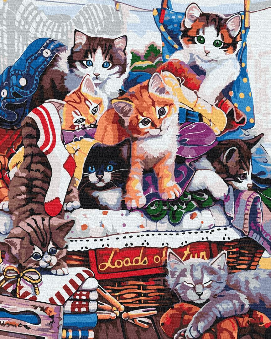 Картина по номерам Brushme Забавные котята 40x50 см (PBS51676)