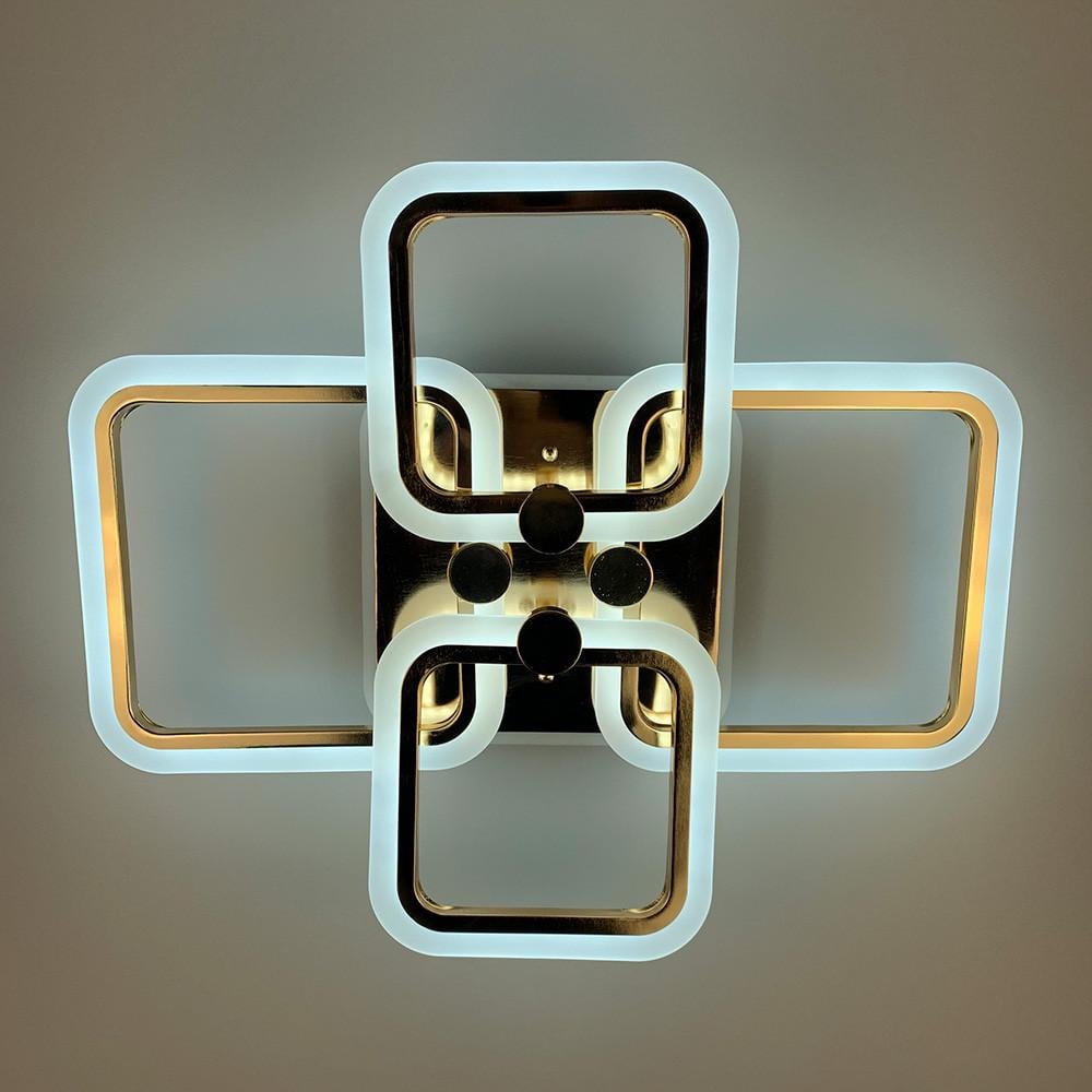 Люстра LED RGB на 2/2 ріжки Золотий (A 2503/2+2 RGB GD) - фото 4