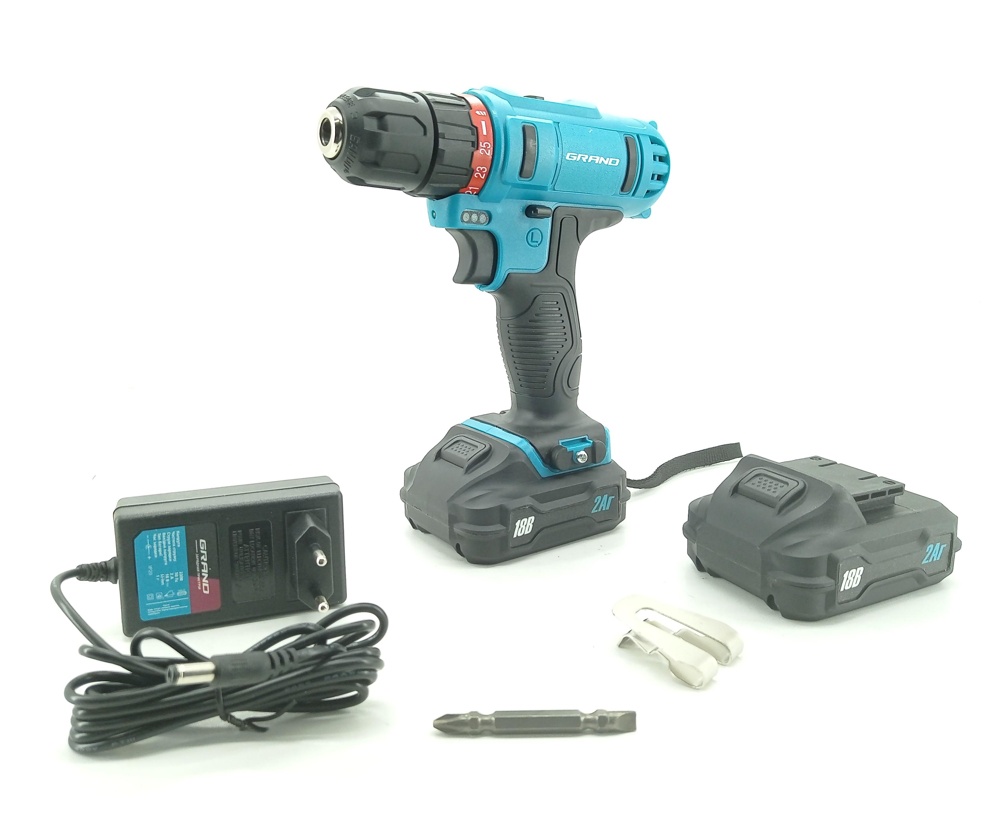 Шуруповерт аккумуляторный Grand ДА-18/10Li (GRDA1810Li) - фото 6 Шуруповерт аккумуляторный Grand ДА-18/10Li (GRDA1810Li) - фото 6