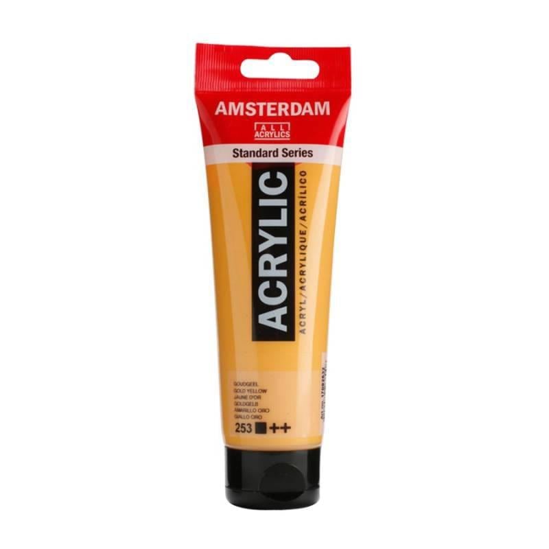 Акриловая краска Amsterdam Royal Talens 120 мл 253 Золотисто-желтый (Az1-8712079268008)