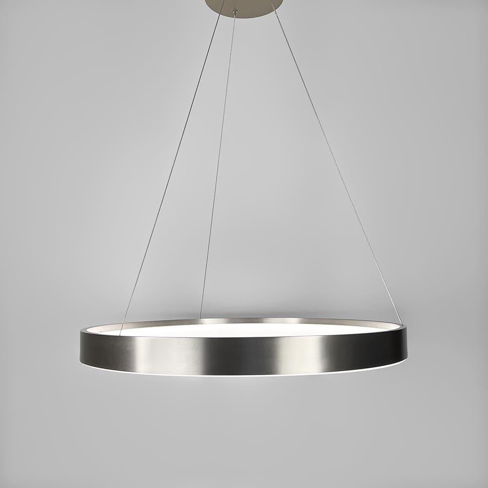 Люстра современная кольцевая LED в сатиновом каркасе Ø 60 см (MJ262-600 Carmine) Люстра современная кольцевая LED в сатиновом каркасе Ø 60 см (MJ262-600 Carmine)