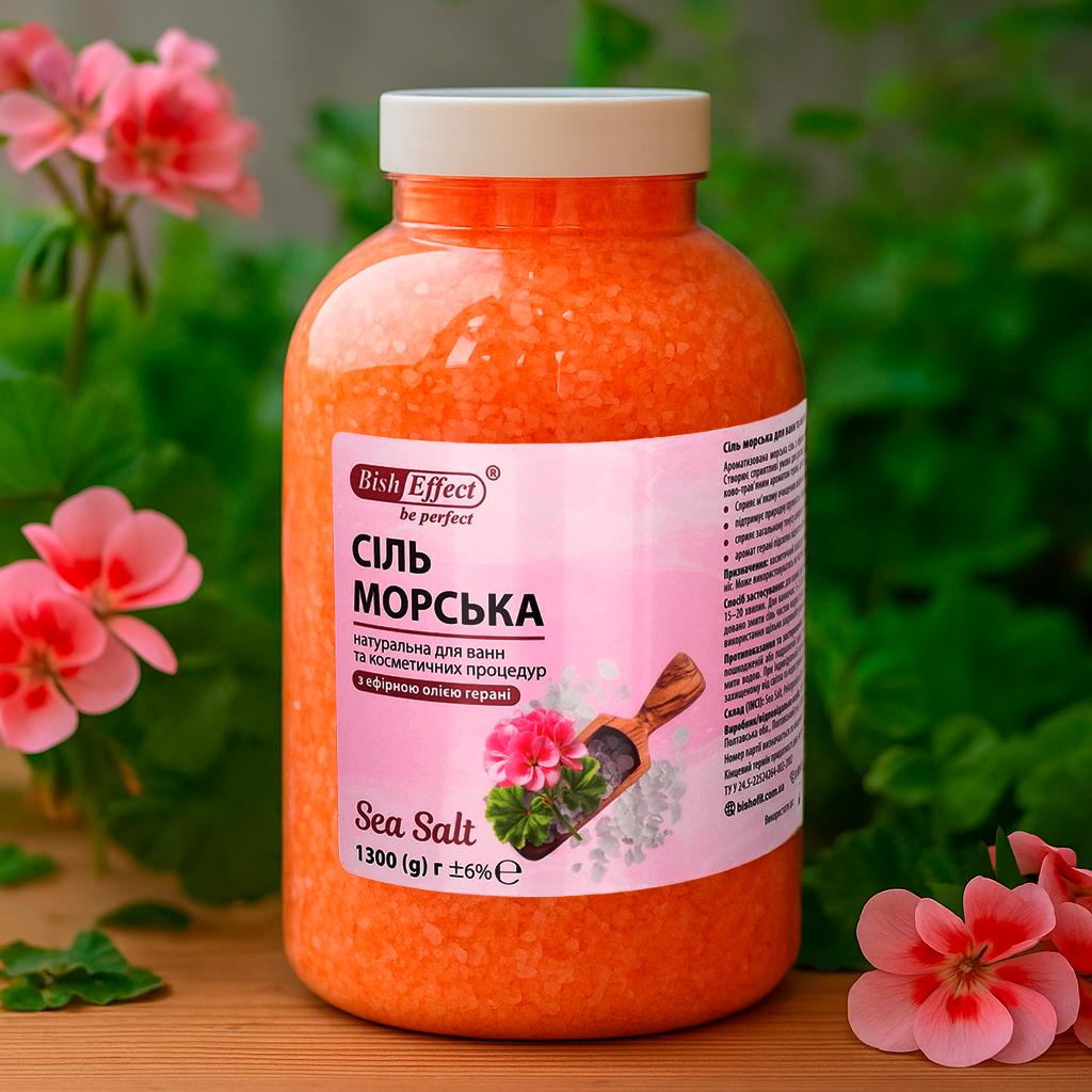 Морская соль для ванн Bisheffect с геранью 1300 г (1011054-Other) - фото 2 Морская соль для ванн Bisheffect с геранью 1300 г (1011054-Other) - фото 2