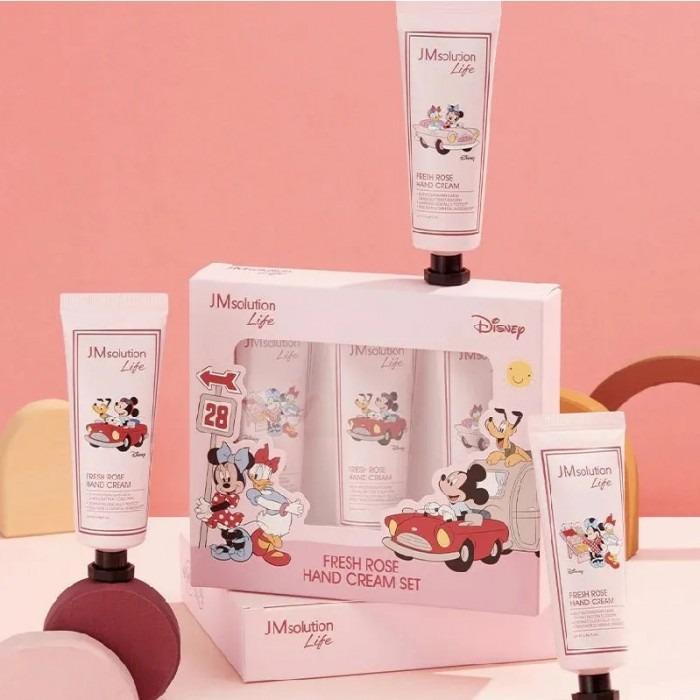 Набор кремов для рук с ароматом розы JMsolution Life Disney Fresh Rose Hand Cream Set 3 по 50 мл - фото 2