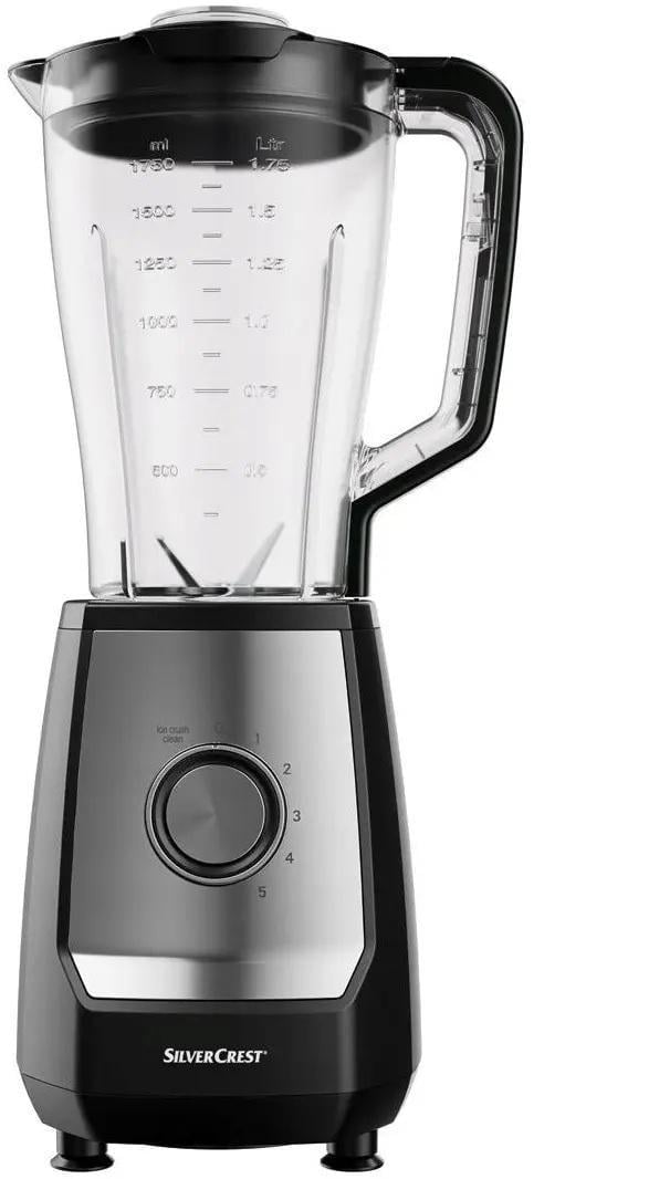 Блендер стаціонарний Silver Crest SSM 600 B2 600 Вт 1,5 л Black (72102861) Блендер стаціонарний Silver Crest SSM 600 B2 600 Вт 1,5 л Black (72102861)