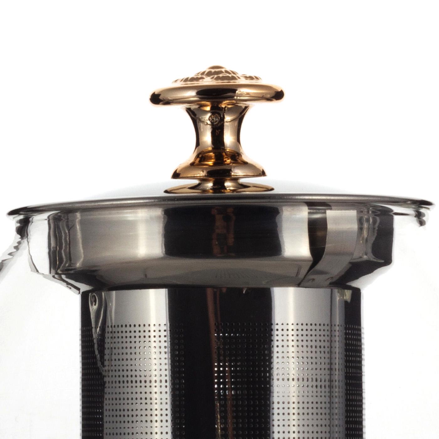 Заварочный чайник со съемным ситечком Ofenbach KM-100616L из термостойкого стекла 1000 мл Прозрачный (150-84-100616L) - фото 8