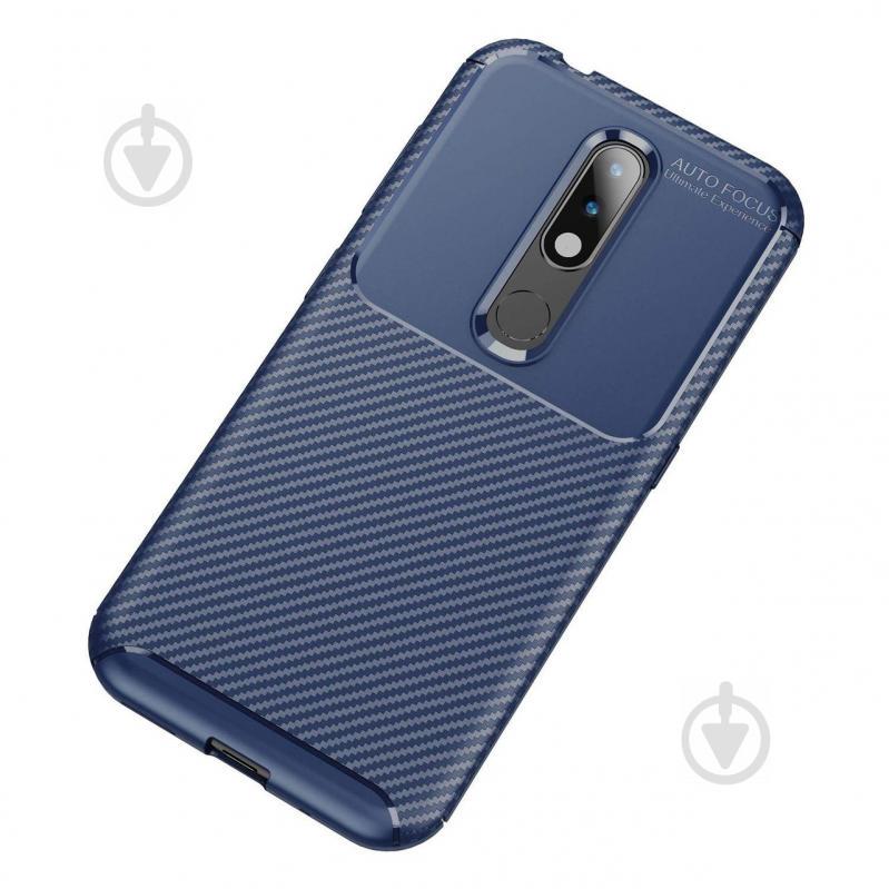 Чехол Carbon Case Nokia 4.2 Синий (hub_XEcY91954) - фото 2