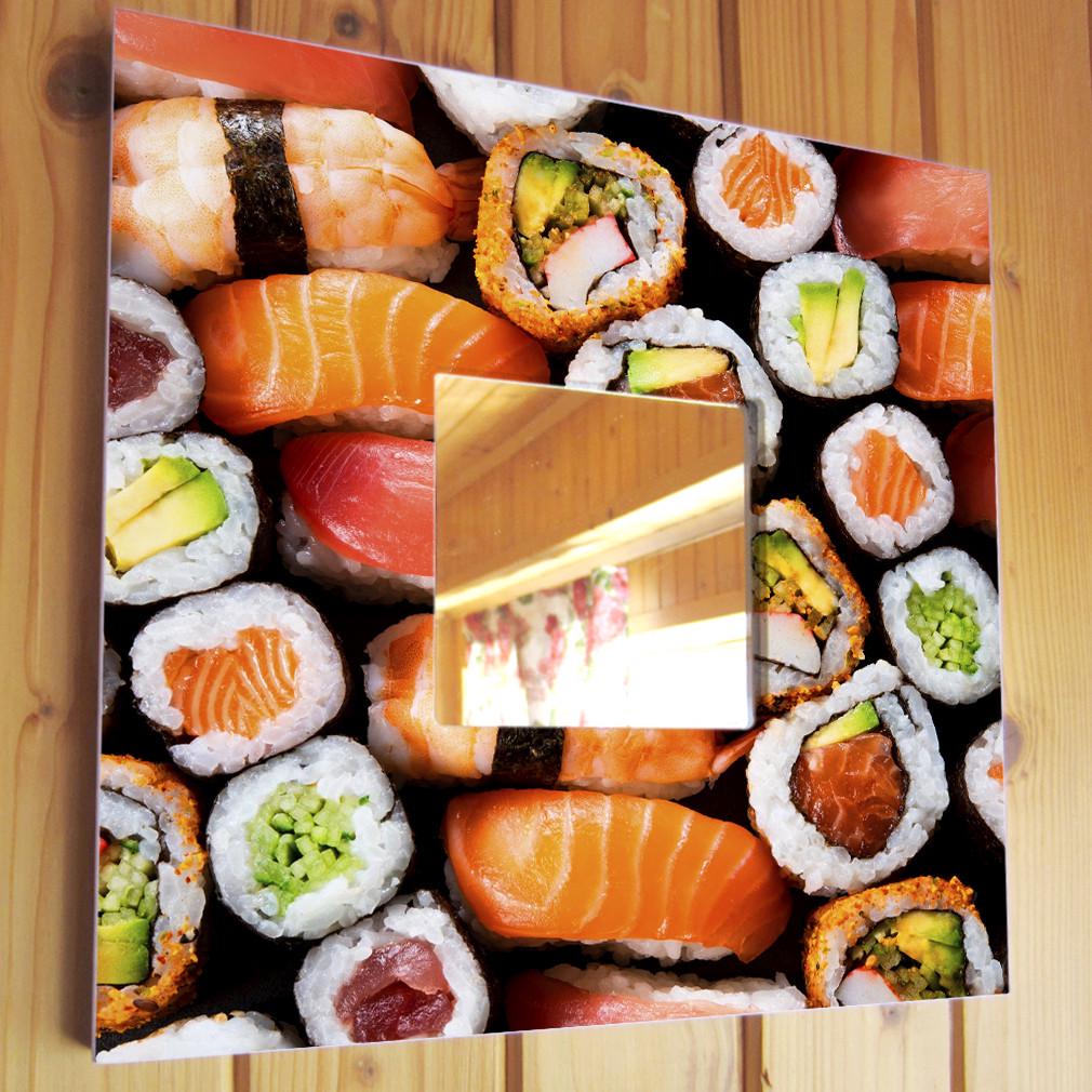 Зеркало декоративное Суши 260х260 мм (M04214)