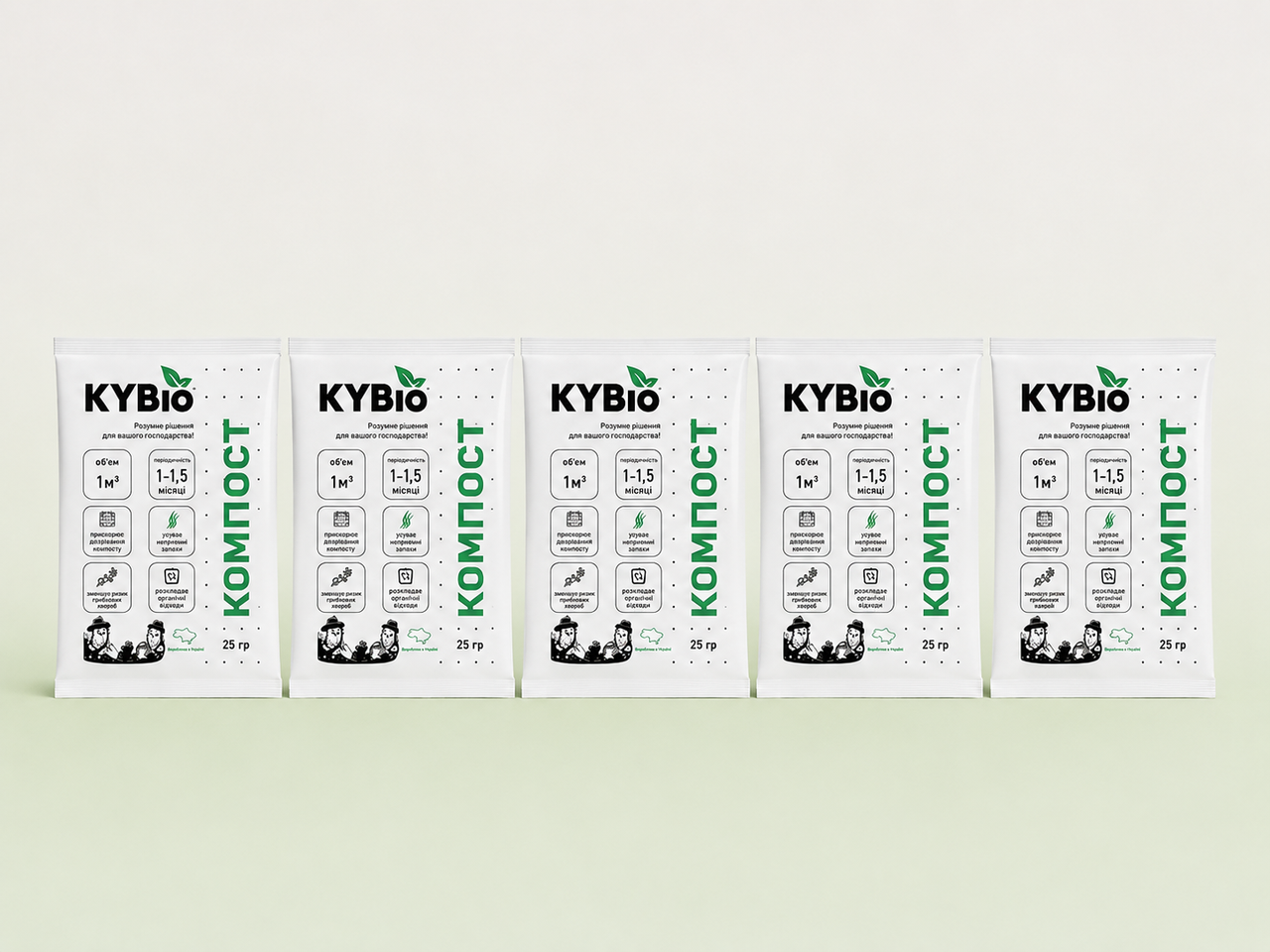 Биопрепарат для компоста KYBio 25 г/5 шт.
