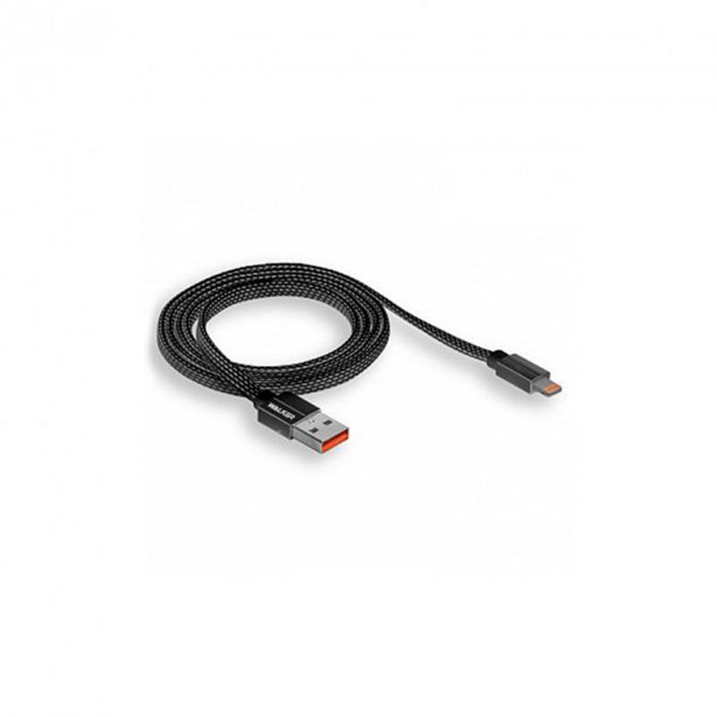 Кабель USB WALKER C755 Lightning Black (60582-0616) - фото 2