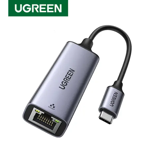 Сетевой адаптер UGREEN CM199 USB-C Gigabit Ethernet Adapter RJ45 1000mb/s (2000143) - фото 2