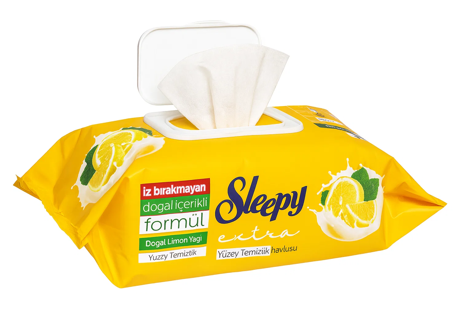 Влажные салфетки для уборки SleepyClean Lemon 100 шт. (31175432)