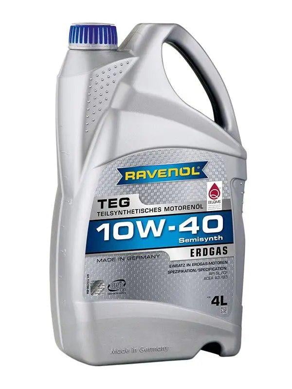 Моторне мастило напівсинтетичне RAVENOL 10W-40 TEG SL/CF A3/B3 для авто на газу 4 л (1132100-004) - фото 1 Моторне мастило напівсинтетичне RAVENOL 10W-40 TEG SL/CF A3/B3 для авто на газу 4 л (1132100-004) - фото 1